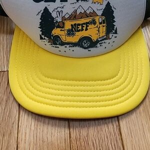 Neff Green Mesh Trucker Hat with White Tag